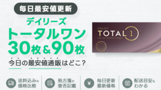 デイリーズトータルワン30枚＋90枚最安値のアイキャッチ画像